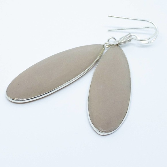 Mookaite 925 Sterling Silver Statement Earrings - Artisan Crafted - Picture 8 of 14